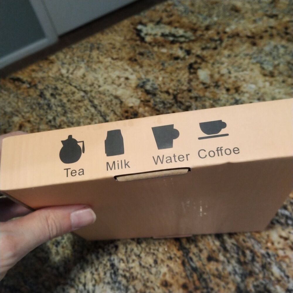 Raccoon Coffee Mug Warmer Waterproof Smart Cup 3 Temperature Setting Black NIB - Picture 6 of 6